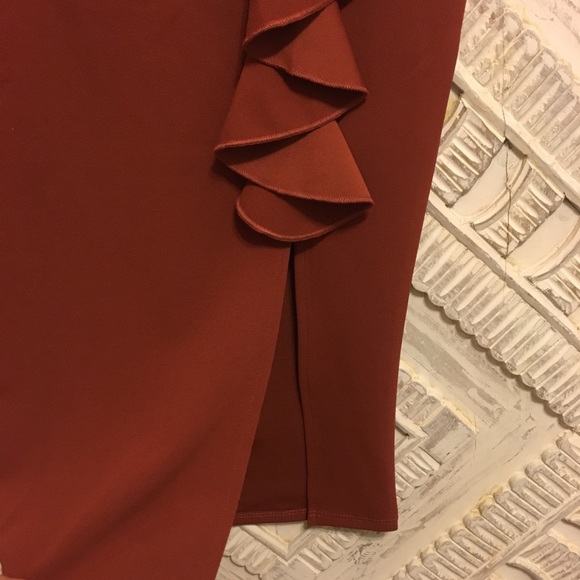NWOT Ruffle Pencil Skirt - Picture 3 of 8